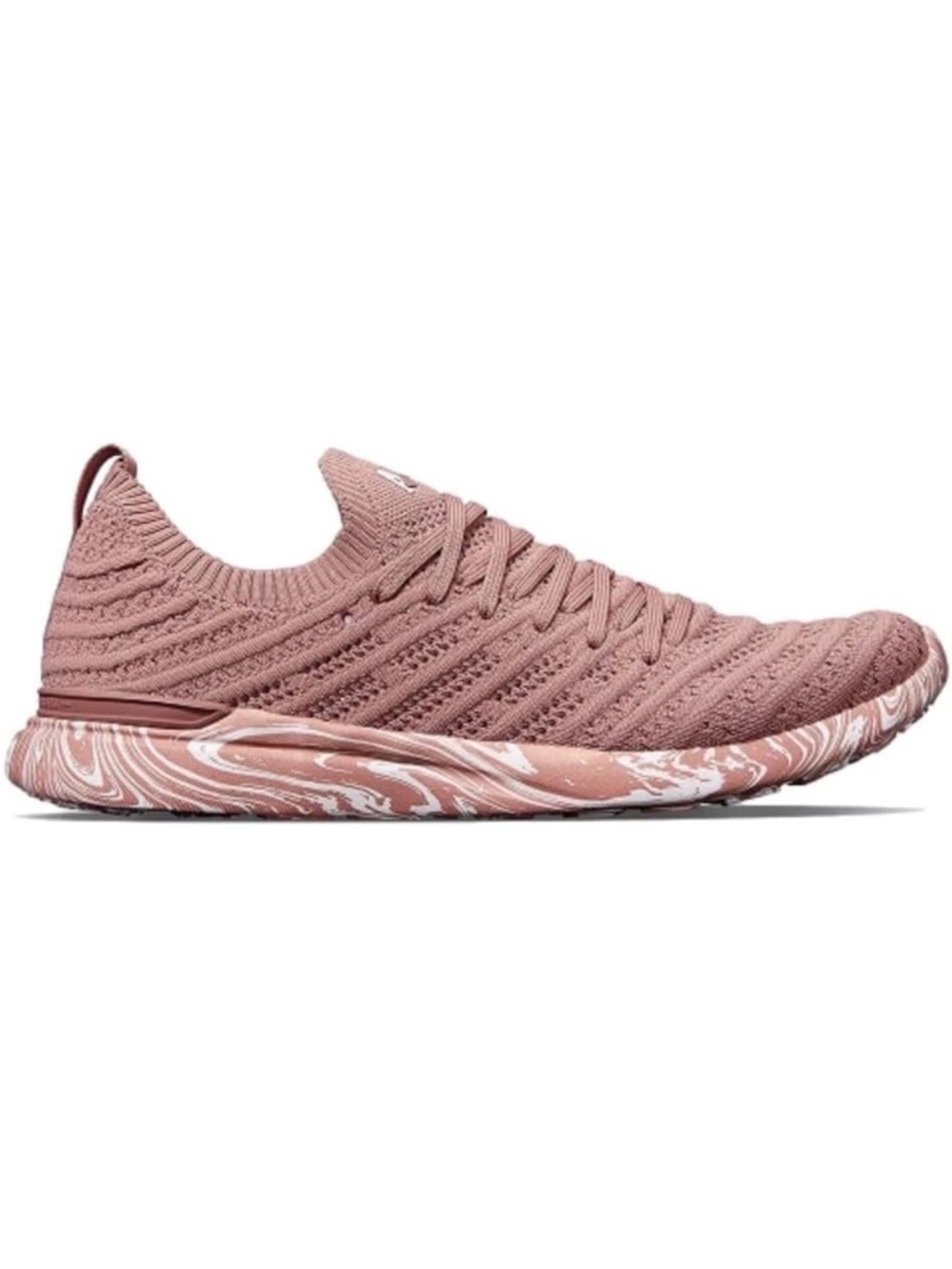 APL Women's Techloom Wave Sneaker Beachwood/White/Marble Nude Pink 6